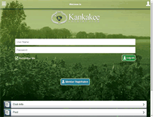 Tablet Screenshot of kankakeecountryclub.com